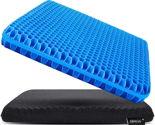 Miniatura 8 de Cojín de asiento de gel para aliviar la presión al estar sentado durante mucho tiempo, cojines para sillas de ruedas para úlceras por presión, cojín