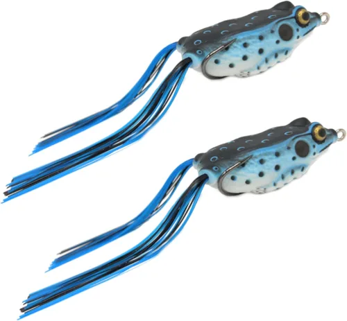 Miniatura 10 de Reaction Tackle Ranas de cuerpo hueco para pesca de lubina, señuelo ultra realista sin malas hierbas para lubina, cabeza de serpiente, lucio y más