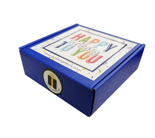 Miniatura 2 de Caja de cumpleaños con kit de tarta de taza, velas de fiesta, confeti y golosinas festivas, juego de regalo completo con tarjeta, mentas