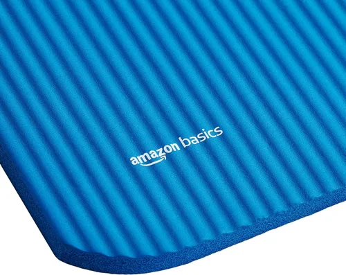 Miniatura 5 de Amazon Basics Extra Thick Exercise Yoga Mat with Carrying Strap Azul