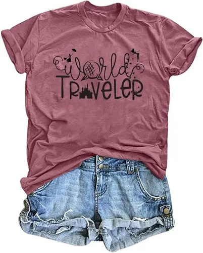 Camiseta Believe in Magic para mujer camisetas de viaje del mundo lindas camisetas gráficas de hadas camisetas casuales de manga corta para niña