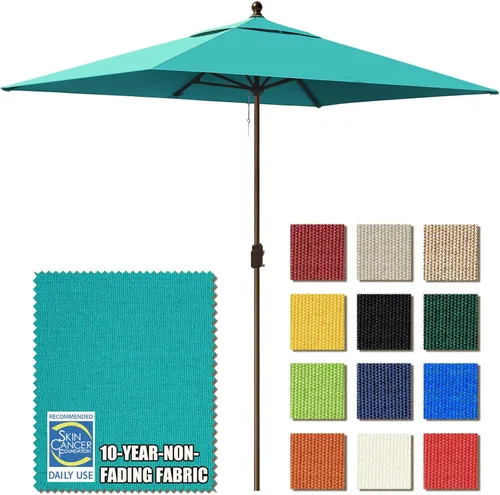 Miniatura 19 de EliteShade USA Sombrilla de Mercado de 9 Pies con Garantía de 10 Años Sin Decoloración, Sombrilla de Patio, Sombrilla de Mesa para Exteriores