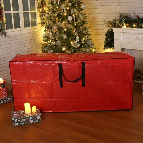 Miniatura 3 de Sattiyrch Bolsa de almacenamiento para árbol de Navidad – Se adapta a árboles desmontados de Navidad de hasta 9 pies con asas reforzadas duraderas