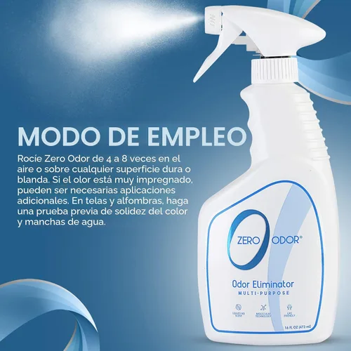 Miniatura 8 de Zero Odor Eliminador de olores multiusos - Olor de aire y superficie - Tecnología patentada para baño, cocina, tela, armario, huele muy bien