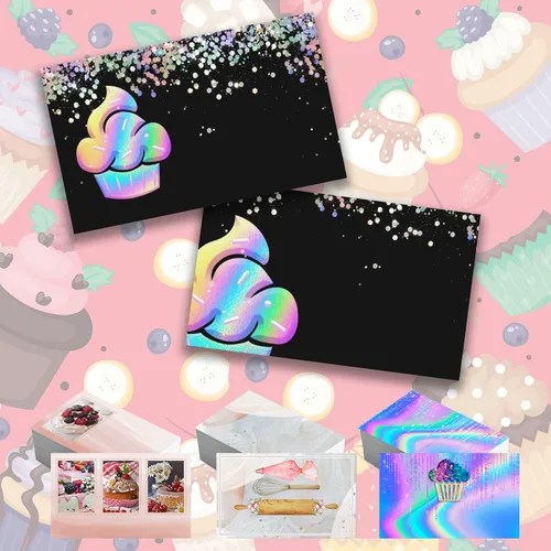 Miniatura 8 de Tarjetas de visita personalizadas de doble cara Papel mate profesional de 300 GSM para pequeñas empresas 3.5 x 2 pulgadas Hair Salon