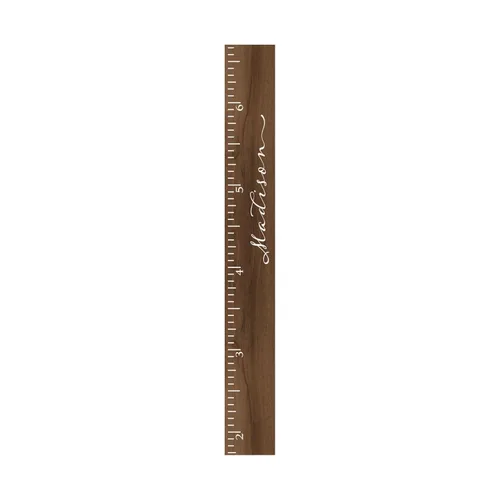 Regla de madera para el crecimiento de la altura de los niños para niños y niñas pintada o grabada (Escritura clásica)