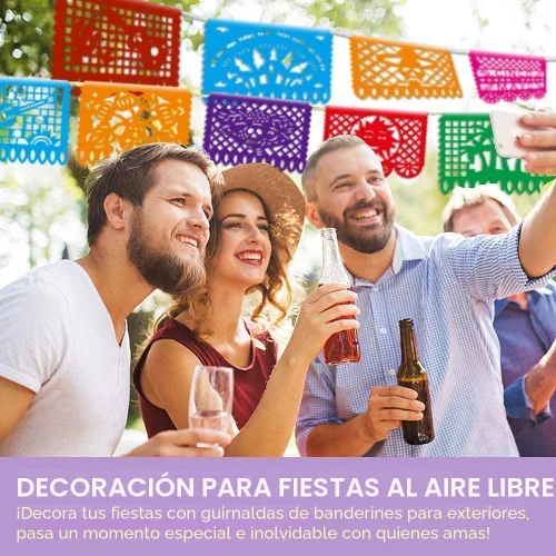 Miniatura 7 de Asoulin 5 pancartas de fiesta mexicana, decoración de fiesta del Cinco de Mayo, decoración de fiesta temática mexicana, pancarta de 5 de mayo, papel