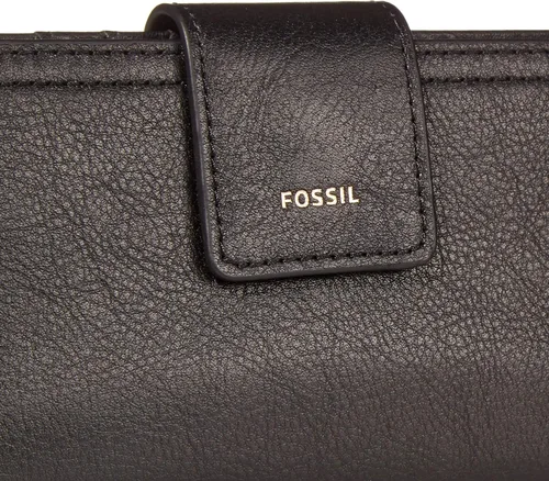 Miniatura 4 de Fossil - Cartera de piel Logan con lengüeta de bloqueo de interferencia de radiofrecuencia para mujer