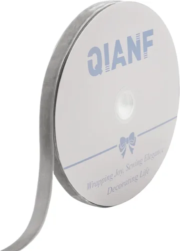 Miniatura 32 de QIANF Cinta de terciopelo, carrete de 1 1/2 pulgadas por 25 yardas (rojo)