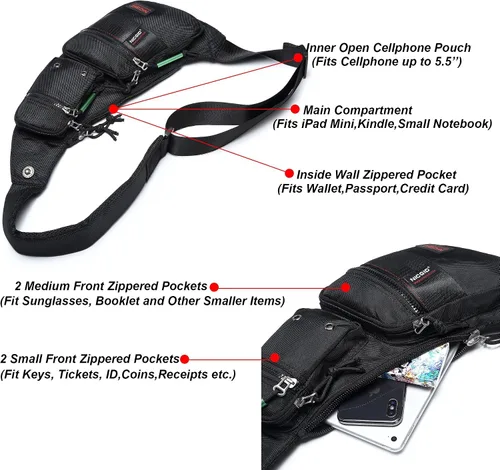 Miniatura 3 de Nicgid Sling Bag - Mochila bandolera para hombre