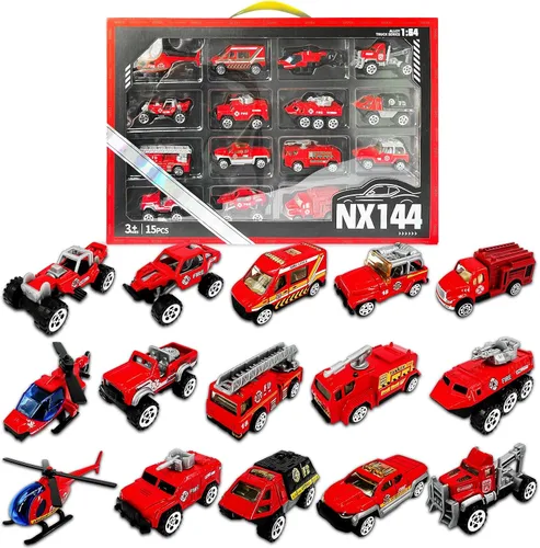 Miniatura 7 de OTONOPI Camión de transporte de automóviles, construcción de autos fundidos a presión, juego de vehículos de juego, camión portador con minicúa