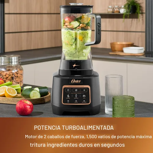 Miniatura 2 de Oster Extreme Mix Licuadora, Licuadora de Encimera de Alta Velocidad de 1500 Vatios con Jarra de 64oz y Programas Automáticos, Perfecta
