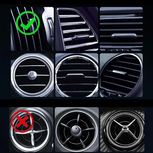 Miniatura 5 de Soporte de coche MagSafe [parabrisas + ventilación + tablero] Soporte magnético 2 en 1 para automóvil, magnetismo ultra fuerte rotación de 360°, se