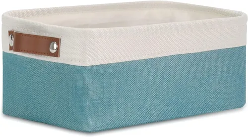 Miniatura 19 de DULLEMELO Cesta de almacenamiento pequeña, cesta de papel higiénico, contenedor de almacenamiento estrecho para baño, cesta de baño para organizar