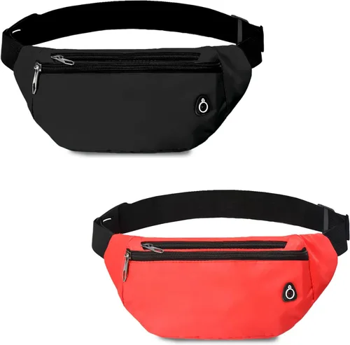 Miniatura 12 de Riñonera cruzada para mujeres y hombres, riñonera deportiva resistente al agua, bolsa de cinturón para viajes, senderismo, correr