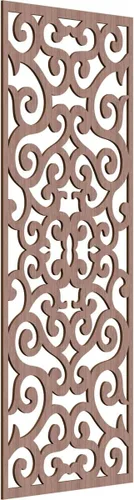 Miniatura 182 de Eveline - Paneles decorativos de pared de madera con calado, 13 3/8 pulgadas de ancho x 34 3/8 pulgadas de alto x 3/8 de alto, roble rojo rojo