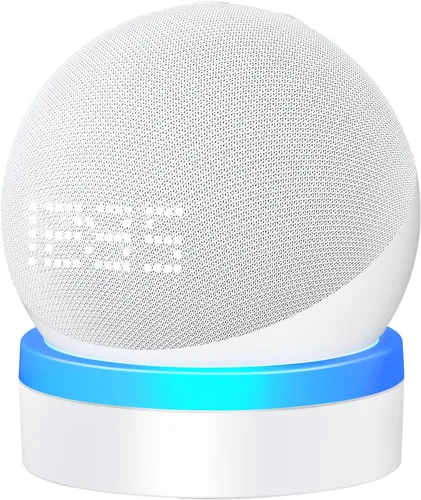 Miniatura 7 de Soporte para Echo Dot 4ª/5ª generación, soporte de mesa con guía de luz, efecto de luz mejorado, accesorios Dot 4/5 que ahorran espacio con gestión