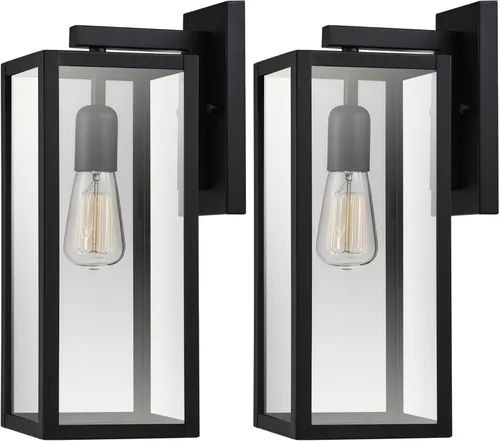 Miniatura 11 de Aplique de pared Globe Electric 60000167 con LED integrado de 1 W, alimentado por energía solar, para exterior, en color negro mate, panel solar