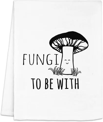 Miniatura 12 de Moonlight Makers Fungi To Be With Gray - Divertidas toallas de cocina decorativas para el hogar, regalos de cumpleaños, regalo del día de la madre