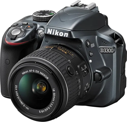 Miniatura 4 de Nikon D3300 24.2 MP CMOS Digital SLR con lente de zoom Auto enfoque S DX Nikkor F/3.5 – 5.6 G VR II (rojo)