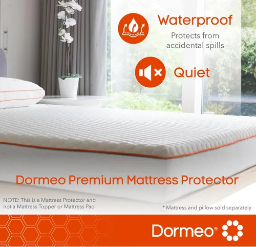 Miniatura 5 de Dormeo Protector de colchón premium, individual XL, con tecnología de refrigeración, impermeable, 80 pulgadas de largo x 39 pulgadas de ancho x 18