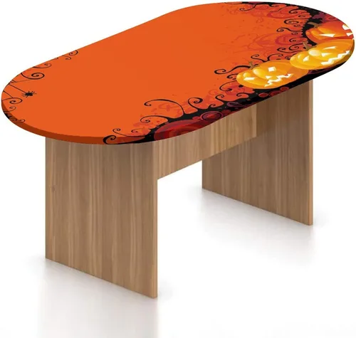 Miniatura 8 de XISUNYA Mantel ovalado ajustable de poliéster con bordes elásticos para invierno, con estampado de copos de nieve, nieve, nieve, cielo, se adapta a