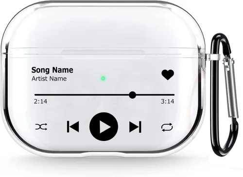 Miniatura 24 de Funda transparente para AirPods de 2ª generación de 1ª generación, diseño de gatito kawaii para mujeres, hombres y niños, funda de carga de TPU