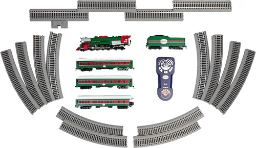 Miniatura 4 de Juego de tren Lionel Christmas Express LionChief Bluetooth eléctrico de calibre HO con control remoto, multicolor