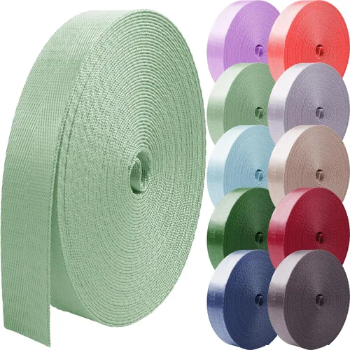 Miniatura 7 de Correas de nailon de 1 pulgada 1.5 pulgadas 2 pulgadas correa de nailon correas de mochila, 10 25 50 3.3 yardas correas Luz roja