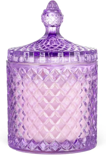 Miniatura 8 de Velas perfumadas de vainilla y lavanda, vela grande de mecha de madera de 14.8 onzas Cera de soja natural, 70 horas de larga duración No tóxicas