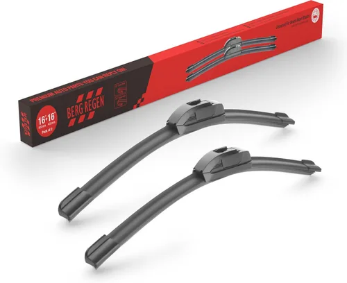 BERG REGEN 16"+16" Juego de 2 limpiaparabrisas de reemplazo para parabrisas para Jeep Wrangler JL 2018-2023, Jeep Gladiator 2020-2022, Mercedes-Benz
