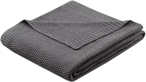 Miniatura 18 de INK+IVY Manta de punto Bree para cama, sofá y sillón, ligera, transpirable, suave y acogedora para verano, tamaño King (108 x 90 pulgadas)