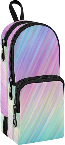 Bolsa de lápiz colorida Bolsa de lápices duradera Caja organizadora Casos de papelería Estuche para lápices Estuche de pluma Colorido
