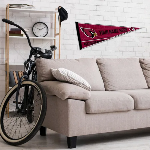 Miniatura 3 de Rico Industries NFL Football Arizona Cardinals - Banderín de fieltro suave personalizado de 12 x 30 pulgadas, EZ para colgar