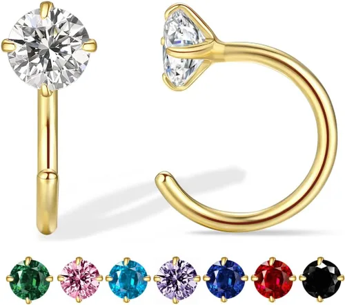 Miniatura 19 de Aretes pequeños de plata de ley 925 para mujer