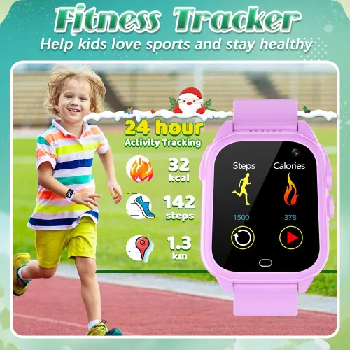 Miniatura 7 de Tywop Reloj inteligente impermeable para niños, reloj inteligente para niños y niñas de 3 a 12 años, juguetes de aprendizaje, regalos de cesta