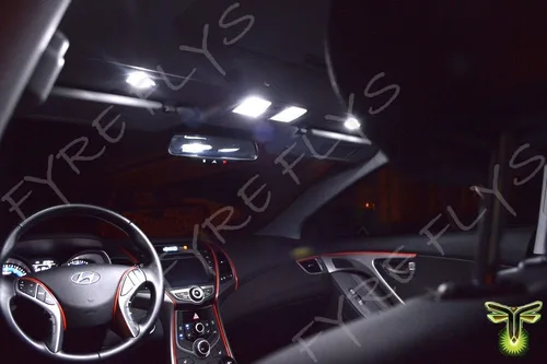 Miniatura 5 de Luces interiores LED blancas de 11 piezas para Hyundai Santa Fe 6000K serie 5050 SMD 2013-2020 Kit de paquete y herramienta de instalación
