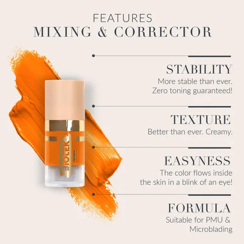 Miniatura 3 de Pigmento corrector de mezcla para maquillaje permanente - Hecho en Italia - Naranja 0,24 fl.oz.