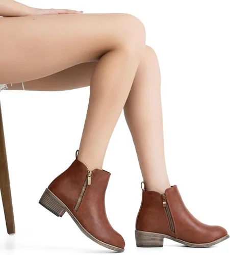 Miniatura 8 de Botines JEOSSY de tacón grueso y bajo para mujer