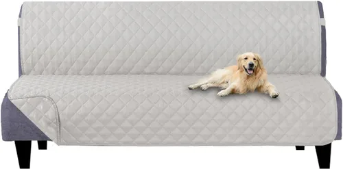 Miniatura 146 de U-NICE HOME Funda de sofá reversible para perros con correas elásticas, resistente al agua, protector de muebles para mascotas, funda de sofá