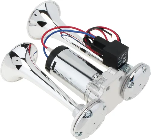 Miniatura 6 de Bocina de aire de 12V para camión, kit de bocina eléctrica súper fuerte de 600DB con doble trompeta y compresor para coches, camiones, trenes