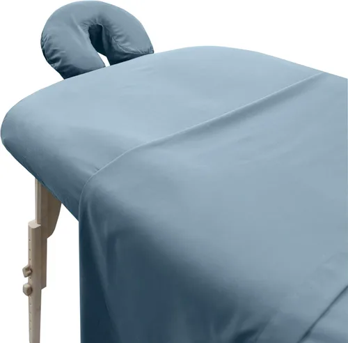 Miniatura 13 de London Linens Juego de sábanas de microfibra suave para mesa de masaje de 3 piezas, incluye funda para mesa de masaje, sábana bajera ajustable