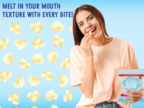 Miniatura 5 de Like Air Puffcorn - Paquete de 5 sabores variados (14 g, paquete de 20) - Snacks de porción única, 80 calorías, sin gluten, kosher, maíz sin OMG