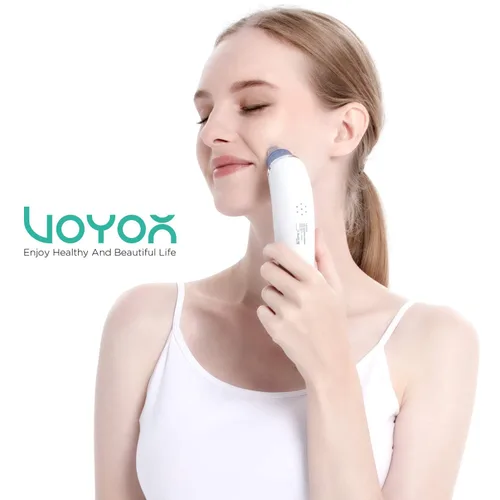 Miniatura 7 de VOYOR Aspiradora de poros para eliminar puntos negros, removedor de cabeza negra para cara con pantalla LCD, 5 niveles de succión y 6 cabezales