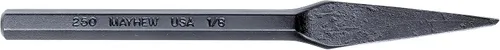 Mayhew Tools 10500 Cincel de nariz semicircular, 1/8", acabado de óxido negro