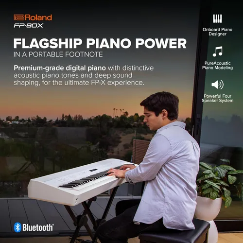 Miniatura 2 de Roland FP-90X Piano digital portátil insignia de 88 teclas Sistema inmersivo y potente de 4 altavoces Tonos acústicos distintivos y modelado