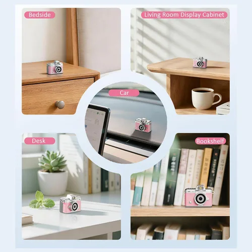 Miniatura 6 de Mini llavero cámara digital retro mini cámara de video digital pequeña cámara corporal 1080P FHD grabación con pantalla IPS de 0.96 pulgadas con 6