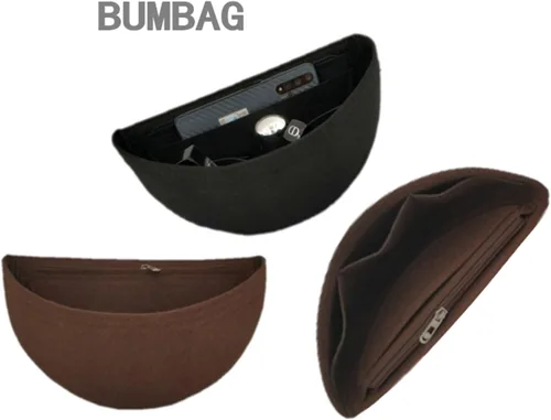 Miniatura 6 de Organizador de monedero Inserto para cintura manga interior BUMBAG Bolsa de almacenamiento Bolsa de almacenamiento2047Marrón oscuro
