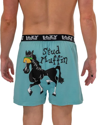 Miniatura 127 de Lazy One Divertidos boxers de animales, ropa interior humorística, novedosos pantalones cortos, regalos de broma para hombres