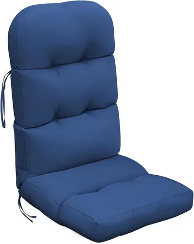 Miniatura 12 de Skypatio Adirondack - Cojín grueso para silla mecedora, impermeable, para patio al aire libre, con respaldo alto, color gris